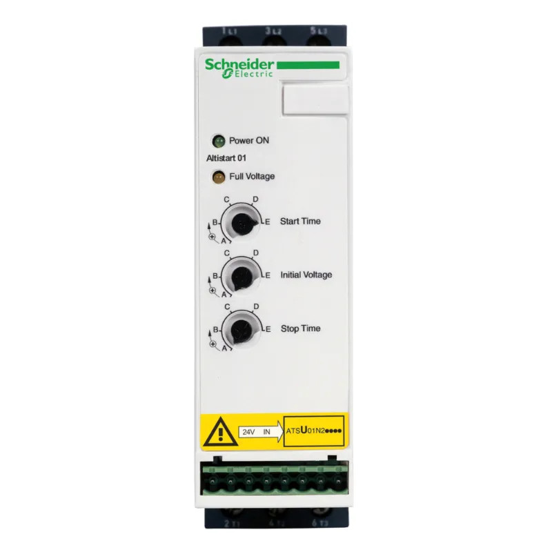 Altistart 01 - démarreur-ralentisseur progressif - 22A - 200..480V - ATSU01N222LT Schneider Electric