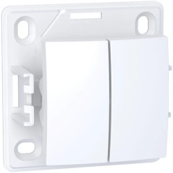 Alréa, Double va-et-vient, blanc polaire - ALB61056P Schneider Electric