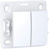 Alréa, Va-et-vient bouton poussoir, blanc polaire - ALB61081P Schneider Electric