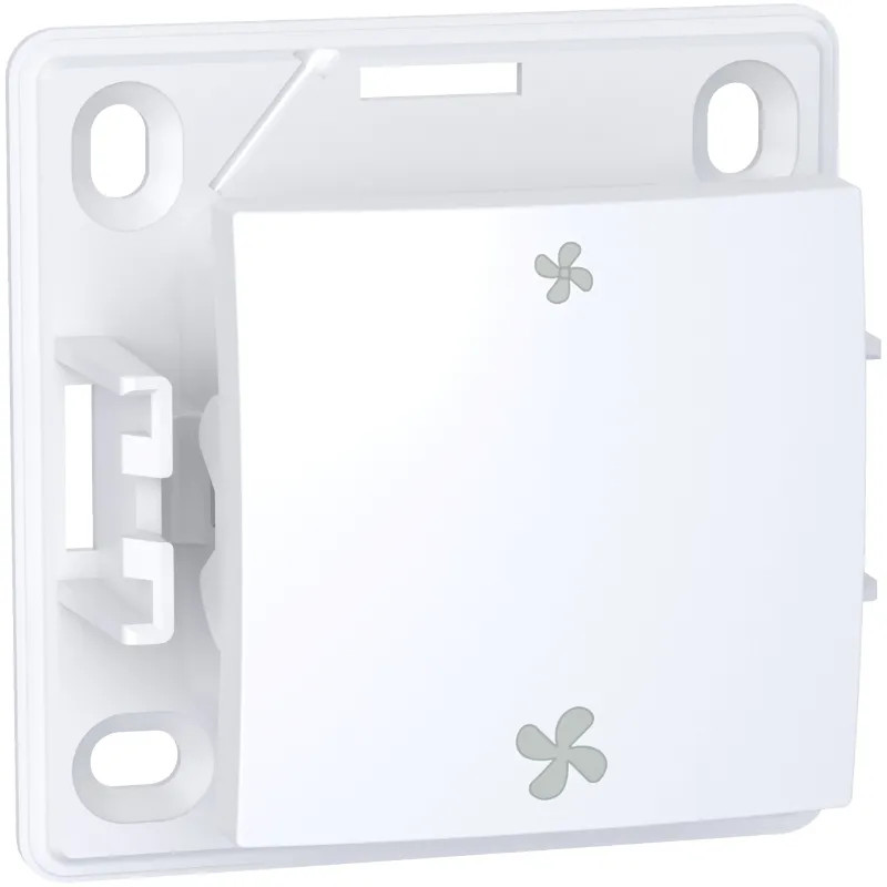 Alréa, Commande VMC sans position arrêt, blanc polaire - ALB61158P Schneider Electric