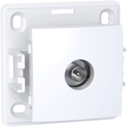 Alréa, Prise TV simple mâle blindée, 1 sortie, blanc polaire - ALB61311P Schneider Electric