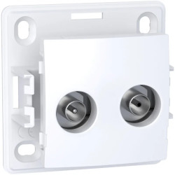 Alréa, Prise TV FM VR sur FM, blanc polaire - ALB61317P Schneider Electric