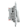 Ovalis - interrupteur permutateur - 10AX - Blanc - S320205 Schneider Electric
