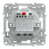 Ovalis - bouton poussoir à fermeture - 10A    Blanc - S320206 Schneider Electric