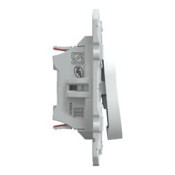 Ovalis - double va et vient - 10AX - Blanc - S320214 Schneider Electric