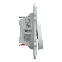 Ovalis - double poussoir fermeture - 10AX - Blanc - S320216 Schneider Electric