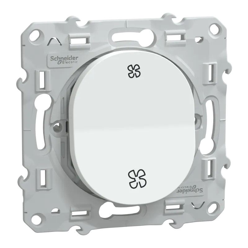 Ovalis - poussoir VMC - sans arrêt - Blanc - S320236 Schneider Electric