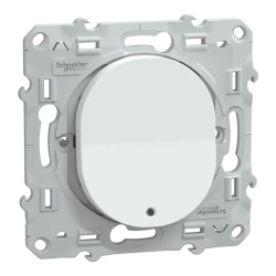 Ovalis - interrupteur va et vient - 10AX - lumineux ou témoin - Blanc - S320263 Schneider Electric