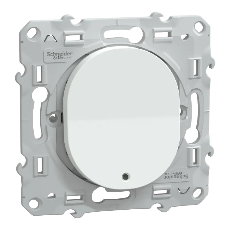 Ovalis - interrupteur va et vient - 10AX - lumineux ou témoin - Blanc - S320263 Schneider Electric