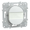 Ovalis - poussoir à fermeture avec porte-étiquette - 10AX - Blanc - S320266 Schneider Electric