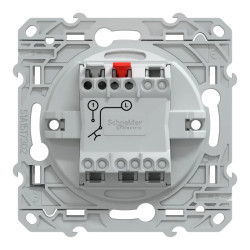 Ovalis - poussoir à fermeture avec porte-étiquette - 10AX - Blanc - S320266 Schneider Electric