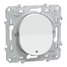 Ovalis - poussoir à fermeture lumineux - 10AX - LED bleu 250V - Blanc - S320276 Schneider Electric