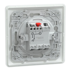Poussoir Ferm Blanc griffe plq - S321206 Schneider Electric