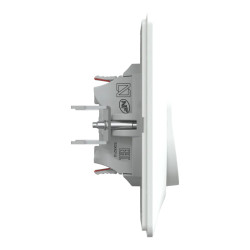 Double VV Blanc griffes plaque - S321214 Schneider Electric