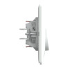 Double VV Blanc griffes plaque - S321214 Schneider Electric