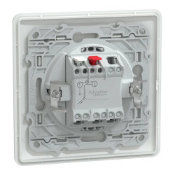 Pouss Ferm Lum Blanc griff plq - S321276 Schneider Electric