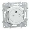 Prise 2P+T affleurante Blanc - S320052 Schneider Electric