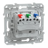Prise 2P+T affleurante Blanc - S320052 Schneider Electric