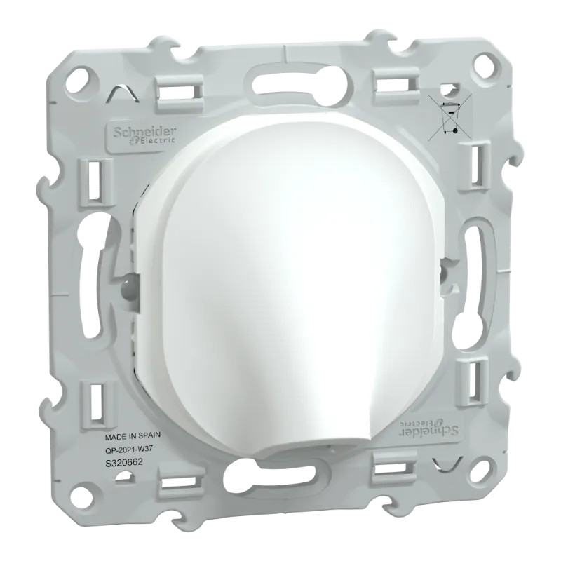 Ovalis - sortie de câble - 16A - Ø6..12mm - Blanc - S320662 Schneider Electric
