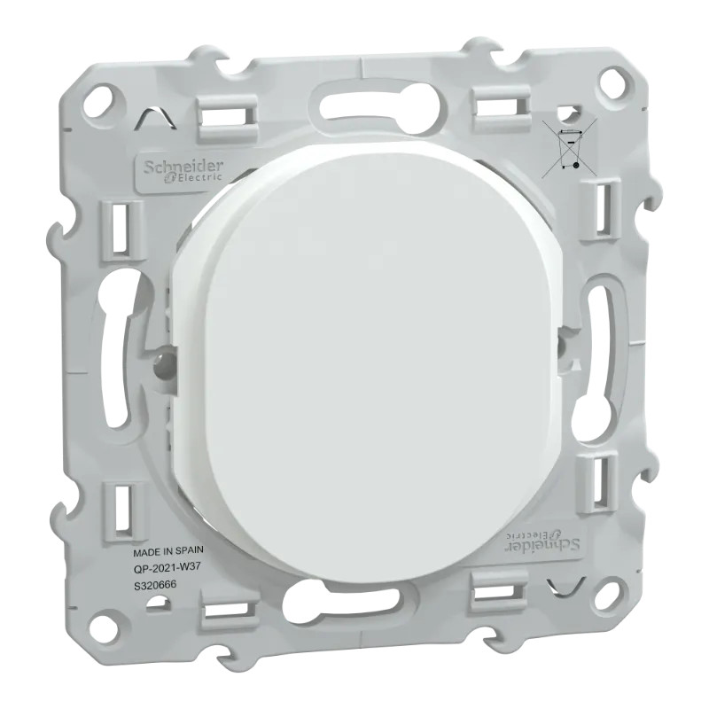 Ovalis - obturateur - Blanc - couvercle protection peinture - S320666 Schneider Electric