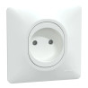 Prise Réno 2P Blanc griffe plq - S321033 Schneider Electric