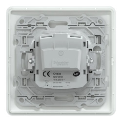 Prise Réno 2P Blanc griffe plq - S321033 Schneider Electric