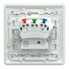Prise 2P+T affl Blanc grif plq - S321052 Schneider Electric