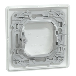 Ovalis - obturateur - Blanc - griffes montées - avec plaque - S321666 Schneider Electric