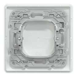 Ovalis - obturateur - Blanc - griffes montées - avec plaque - S321666 Schneider Electric