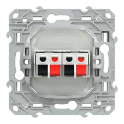 Ovalis - Prise haut parleur - 2 sorties - Blanc - S320488 Schneider Electric