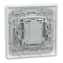 Ovalis - Prise téléphone en T - 8 contacts - avec plaque - Blanc - S320496 Schneider Electric