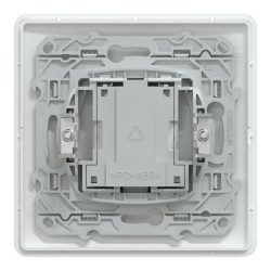 Ovalis - Prise téléphone en T - 8 contacts - avec plaque - Blanc - S320496 Schneider Electric