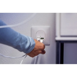 Chargeur USBA 7,5W+C 45W Blanc - S320403 Schneider Electric