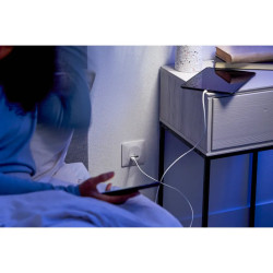 Chargeur USBA 7,5W+C 45W Blanc - S320403 Schneider Electric