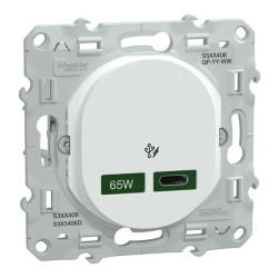 Chargeur USB-C 65W Blanc - S320406 Schneider Electric