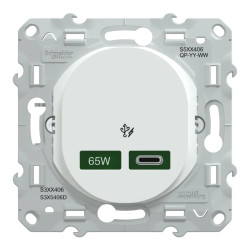 Chargeur USB-C 65W Blanc - S320406 Schneider Electric