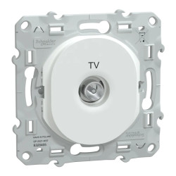 Ovalis - prise TV simple - Blanc - S320405 Schneider Electric