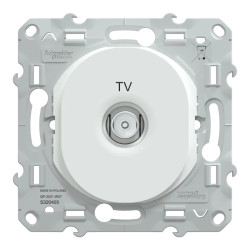 Ovalis - prise TV simple - Blanc - S320405 Schneider Electric