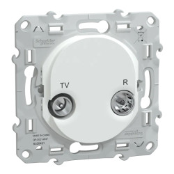 Ovalis - prise TV-R - Blanc - S320451 Schneider Electric