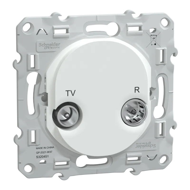 Ovalis - prise TV-R - Blanc - S320451 Schneider Electric