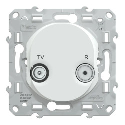 Ovalis - prise TV-R - Blanc - S320451 Schneider Electric