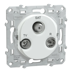 Ovalis - prise TV-R-SAT - Blanc - S320461 Schneider Electric