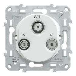 Ovalis - prise TV-R-SAT - Blanc - S320461 Schneider Electric