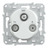 Ovalis - prise TV-R-SAT - Blanc - S320461 Schneider Electric