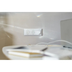 Ovalis - double va et vient - 10AX - Antibactérien - S300214 Schneider Electric