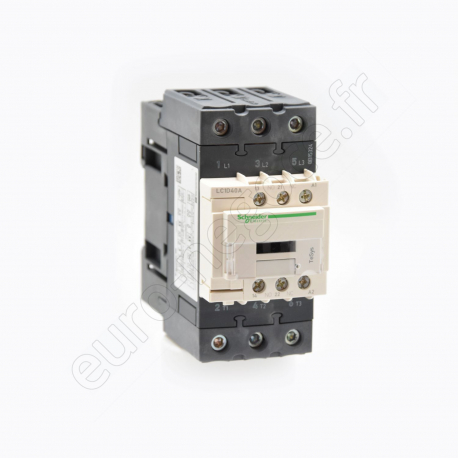 Contacteur puissance  - LC1D40008D7 - contacteur LC1D 4P (2F plus 2O) AC1 440V 60 A bobine 42 V CA