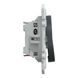 Ovalis - interrupteur permutateur - 10AX - Anthracite - S340205 Schneider Electric