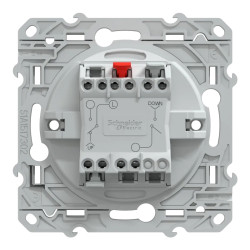 Ovalis - interrupteur 2 boutons pour volet roulant- 6AX -Anthracite - S340208 Schneider Electric