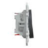 Ovalis - double poussoir fermeture - 10AX - Anthracite - S340216 Schneider Electric