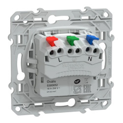 Prise 2P+T affleurante AntiB - S300052 Schneider Electric